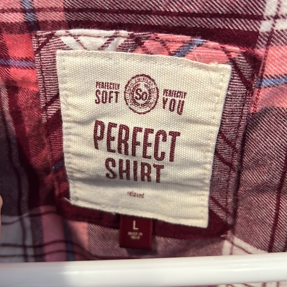 Size Large Juniors flannel - Picture 2 of 3